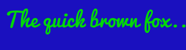 Image with Font Color 02D808 and Background Color 1A10BF